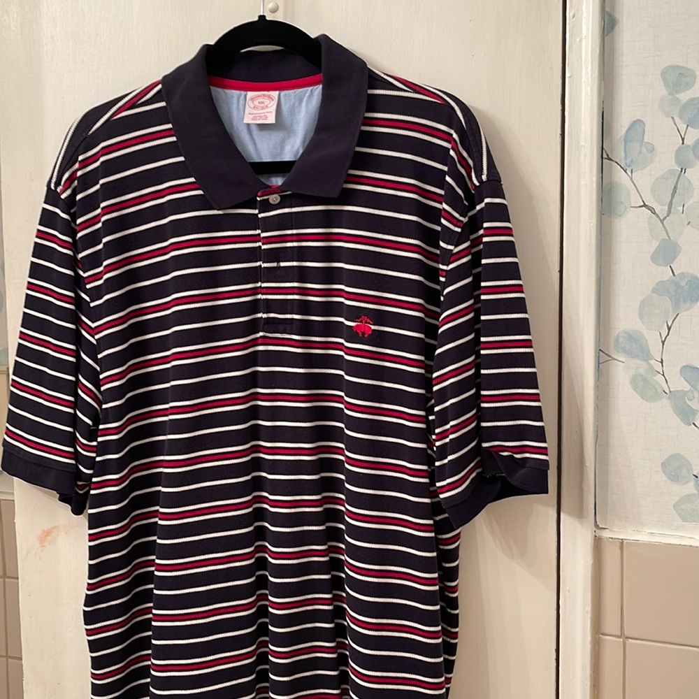 BROOKS BROTHERS XXL SHORT SLEEVE MULTI STRIPE EXCELLENT CONDITION